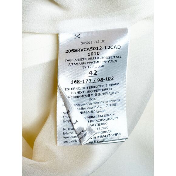 Giambattista Valli Ruffled Plissé-Silk And Cady Mini Dress 42 IT 6 US - Picture 6 of 9